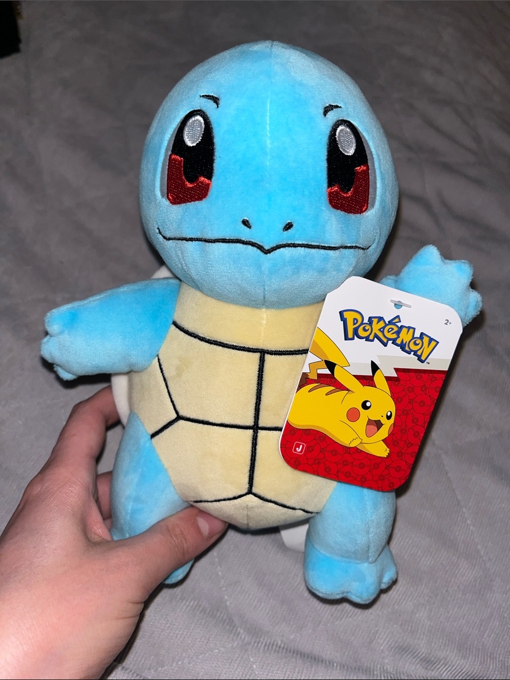Pokemon Squirtle Plush Blue and Cream Stuffed Toy